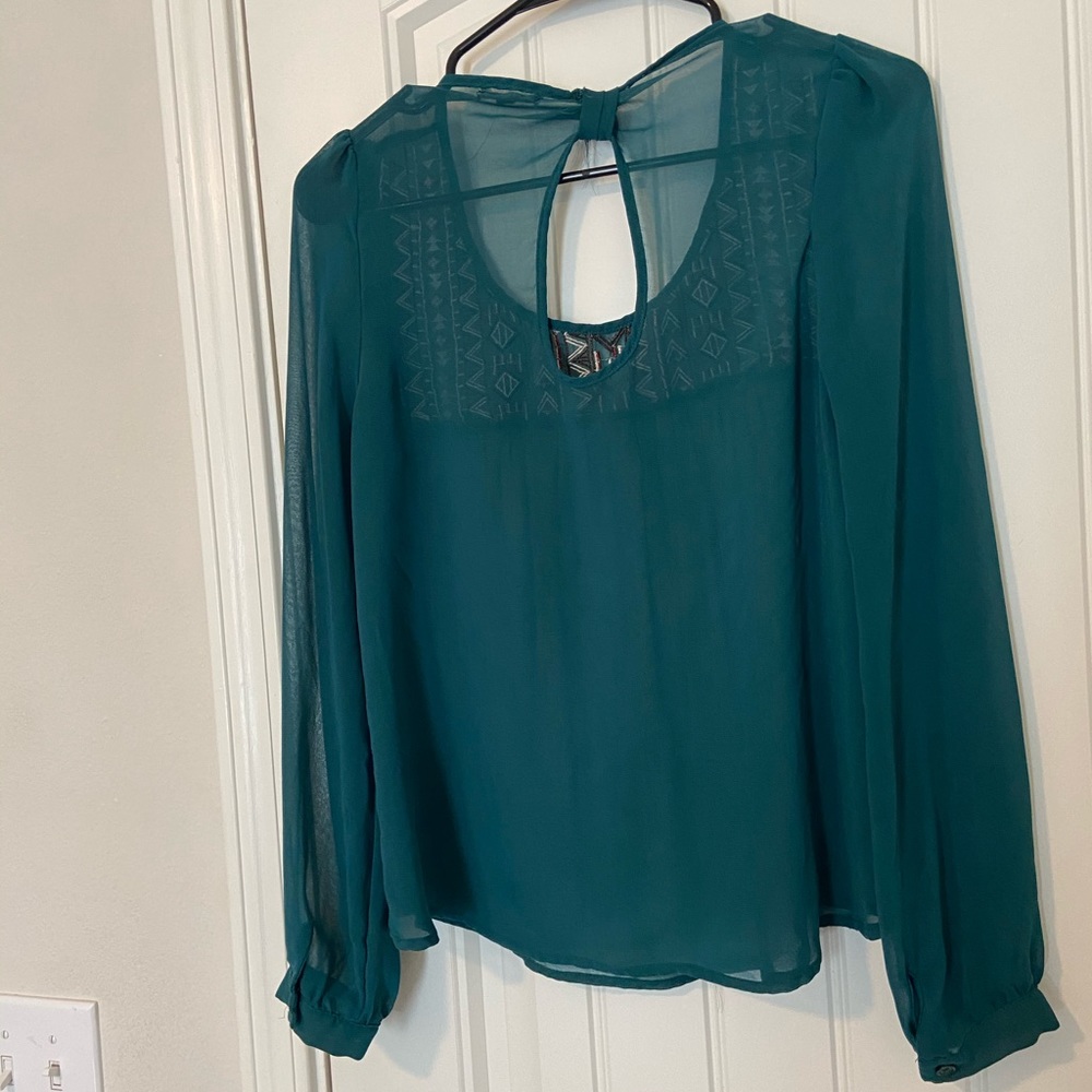 Sheer (see through) blouse top